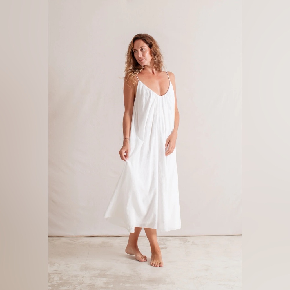 Indigo Luna Dove Dress Off White